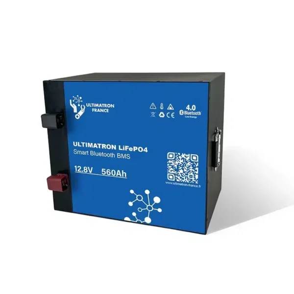 Ultimatron Batterie Lithium 12.8V 560Ah LiFePO4 Smart BMS Avec Bluetooth ULM 12 560 Ultimaton shop 6 galerija e2s