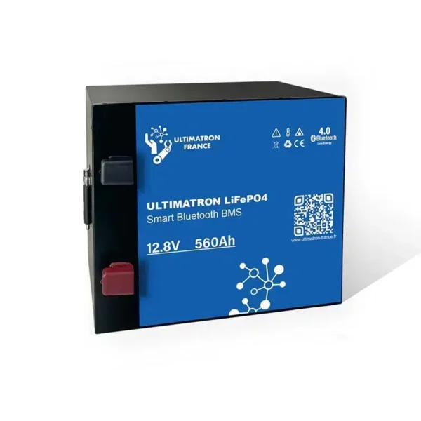 Ultimatron Batterie Lithium 12.8V 560Ah LiFePO4 Smart BMS Avec Bluetooth ULM 12 560 Ultimaton shop 9 galerija e2s