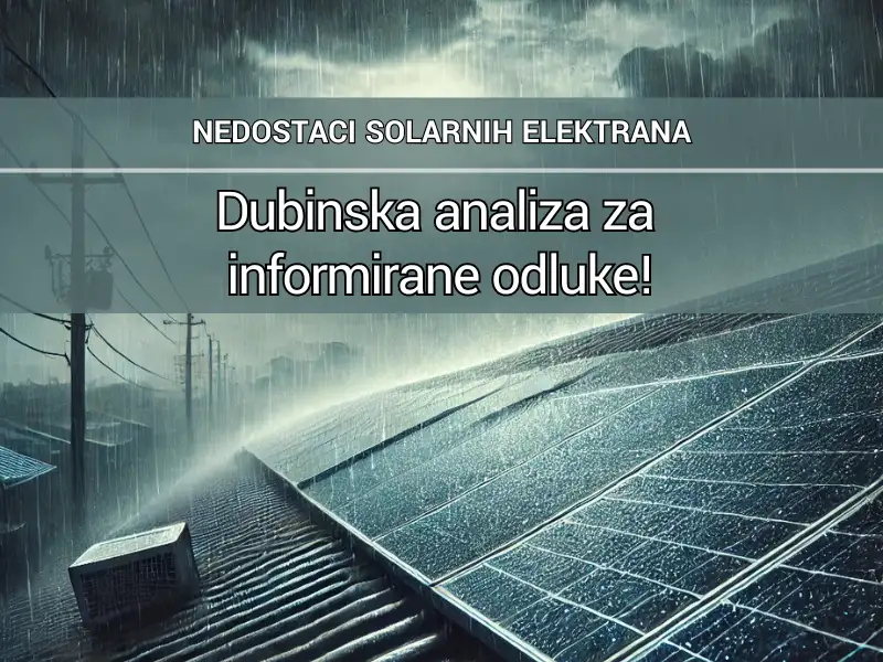 NedostaciI solarnih elektrana Dubinska analiza za informirane odluke!